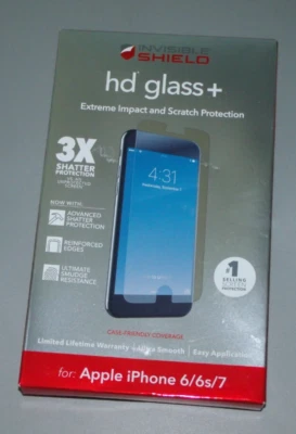 ZAGG Invisible Shield HD Glass+ for Apple iPhone 6/6s/7 New Sealed - Image 1 of 2