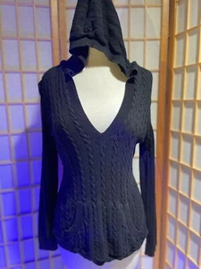 LOFT Med Linen Blend Hooded Sweater - Picture 1 of 12
