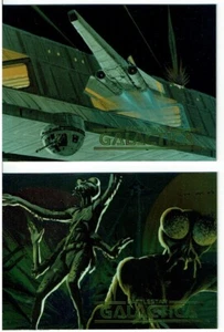 DELUXE BATTLESTAR GALACTICA PROMO CARDS P1 AND P2 - Picture 1 of 2