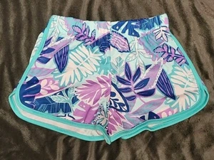 Cat & Jack Girl Teal Palm Short, Size Large (10/12) - Picture 1 of 2