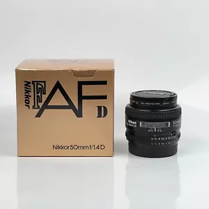 Boxed Nikon AF 50mm f/1.4 D Nikkor Standard Lens for F5 F6 F4 F100 From JAPAN - Picture 1 of 8