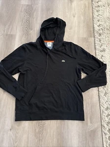 Lacoste Langarmshirt schwarz mit Kapuze - Größe 5 - Bild 1 von 7