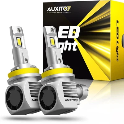 AUXITO Q16 Brightest H11 H8 CSP LED 24000LM Headlight Bulb Low Beam High White - Image 1 of 4