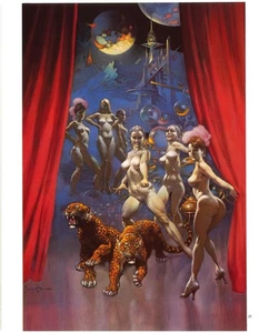 Frank Frazetta Art Print - LAS VEGAS Peacock Press / Bantam 1980 - Picture 1 of 1