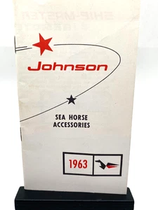 1963 Johnson Sea Horse Outboard Motor Accessories Book - Picture 1 of 7