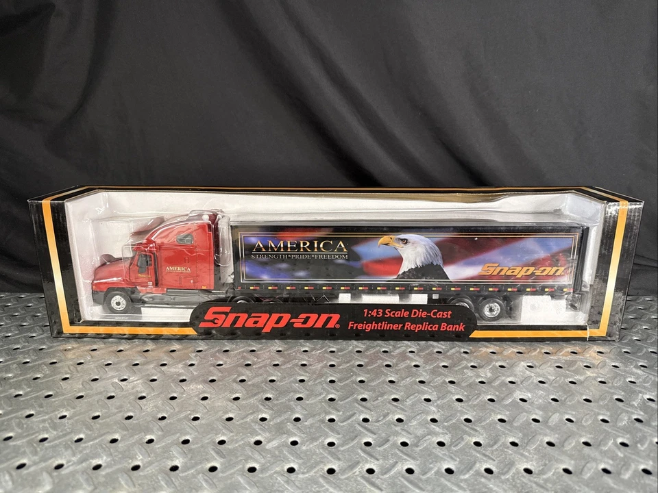 Snap-On Crown Premiums 1:43 Die-Cast Freightliner Replica Bank - America (NEW) - Image 1 of 4