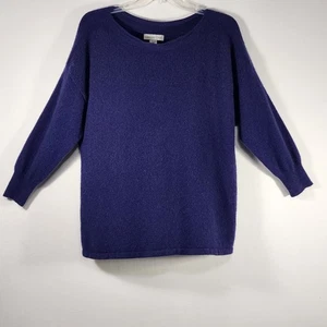 Coldwater Creek 100% Cashmere Sweater Size XL 16 Pullover Boat Neck 3/4 Sleeve - Picture 1 of 15