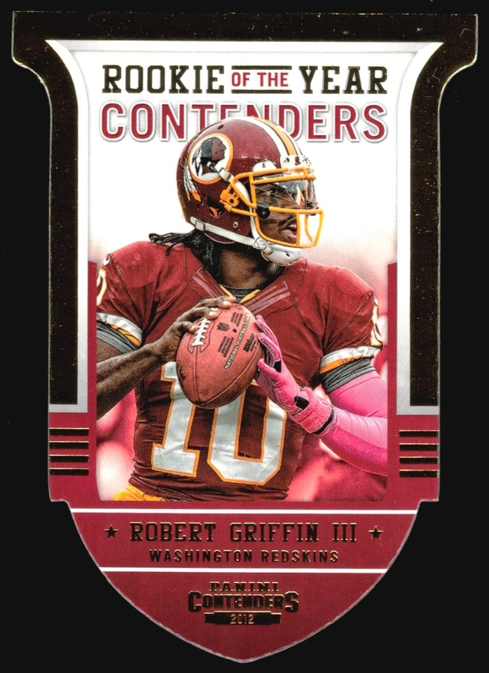 2012 Rookie Of The Year ROBERT GRIFFIN GOLD Die-Cut Rookie /100 #7 - Image 1 of 2
