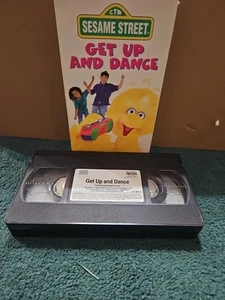 Sesame Street Get Up And Dance VHS Sleeve Tape Big Bird Vintage Rare - Imagen 1 de 4