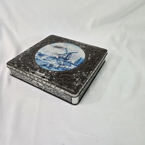 PEQUEÑA CAJA METÁLICA DECORATIVA CON TAPA - COLECCIONABLE VINTAGE - Imagen 1 de 6