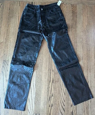 Pantalones de imitación de cuero para mujer NOISY MAY negros Kane Evy talla pequeña nuevos con etiquetas  Foto 1 de 4