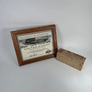 ORIGINAL 1953 Milwaukee Braves County Stadium Authentic Brick Framed. - Picture 1 of 8