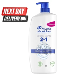 Head & Shoulders Classic Clean 2in1 Anti Schuppen Shampoo 1000ml Lieferung am nächsten Tag - Bild 1 von 8
