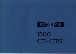 Katalog Prospekt Neckar 1500 CT / CTS (Fiat 1500) 1965 Englisch / English - Bild 1 von 2