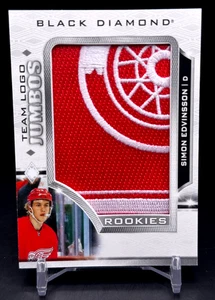 2023-24 UD Black Diamond - Simon Edvinsson - Rookie Team Logo Jumbo Patch - Picture 1 of 2