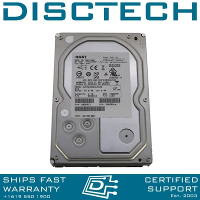 HGST UltraStar 7K4000 HUS724030ALS640 3TB 3.5" Enterprise SAS HDD Drive 0B26886 - Image 1 of 3