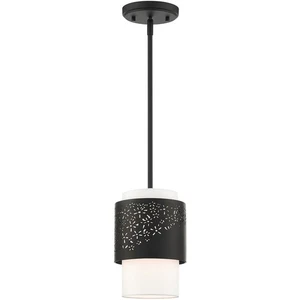Livex Lighting 46259-04 Noria 1 Light 7 inch Black Pendant Ceiling Light - Picture 1 of 6