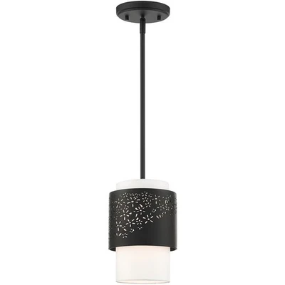 Livex Lighting 46259-04 Noria 1 Light 7 inch Black Pendant Ceiling Light - Image 1 of 4