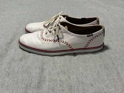KEDS Baseball Mom Sneaker, 8.5 WIDE Keds Champion Pennant Leather Lace Up - Image 1 of 4