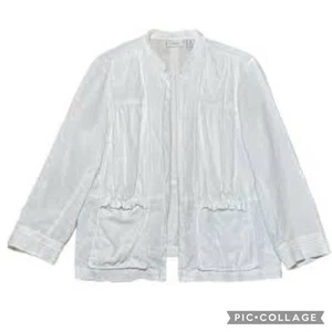 Giacca donna Chico's misto lino casual moderna alabastro taglia XL 3 bianca - Foto 1 di 7