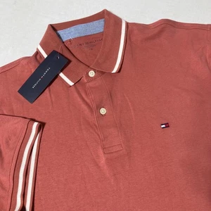 Tommy Hilfiger Poloshirt Herren Medium marineblau klassische Passform Kurzarm Baumwolle $ 59 - Bild 1 von 7