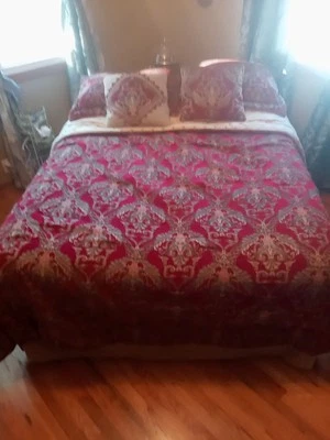 Croscill Home Imperial Emperatriz Reina Edredón Extendido Cama Falda 2 Fundas 2 Almohadas Foto 1 de 4