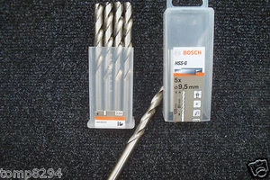 BOSCH 9,5 MM HSS-G JOBBER PUNTE TRAPANO METALLO 2608595076 x 5 - Foto 1 di 1