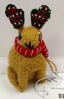 LL+Bean+Bunny+Rabbit+Mitten+Ear+Covers+Needle+Felted+Wool+Christmas+Ornament+NWT