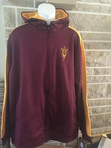 Arizona State Sun Devils Jacket w Hood Mens Size XXL NEW $65 - Picture 1 of 3