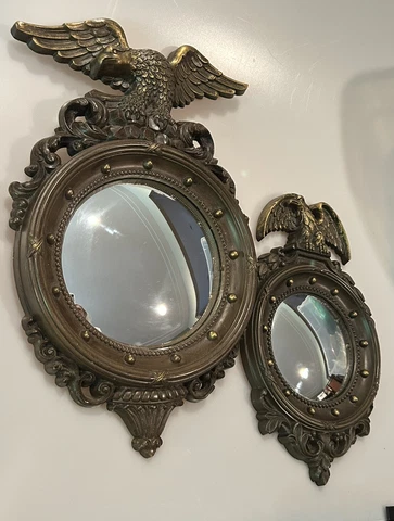 PAIR Syroco Homco #4410 Eagle Bubble Mirrors Federal Style Dated 1960 Cover