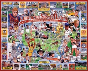 American Sports History Jigsaw Puzzle 1,000 Pieces! Factory Sealed. Vintage. - Picture 1 of 1
