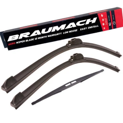 Front Rear Wiper Blades for Renault Trafic FL Van 2.0 dCi 115 2007-2018 - image 1 of 4