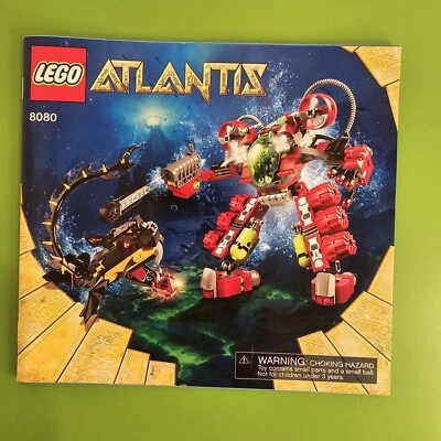 LEGO Atlantis: Undersea Explorer (8080) INSTRUCTION MANUAL ONLY  - Image 1 of 4