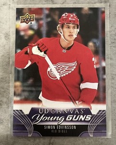 2023-24 UPPER DECK SERIES 1 YOUNG GUNS UD CANVAS #C113 RED WINGS SIMON EDVINSSON