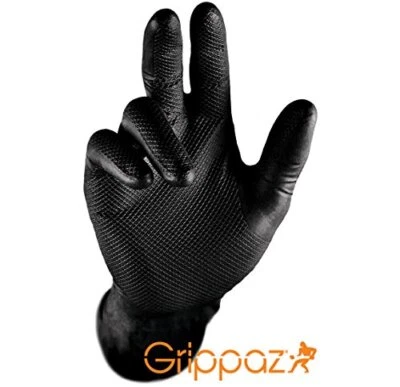 Grippaz Nitril-Handschuhe 246 schwarz,L (50 Stück) - Bild 1 von 4