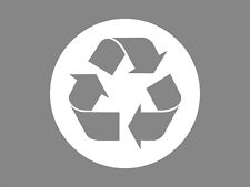 RECYCLING SYMBOL Bin Sticker Vinyl Decal Waterproof Label Waste Basket Trash