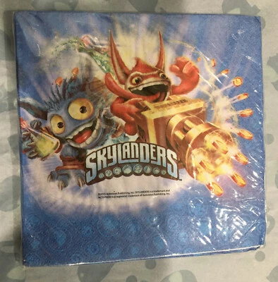 Skylanders小号饮料餐巾生日派对用品16件装2层  — 第 1/3 张图片