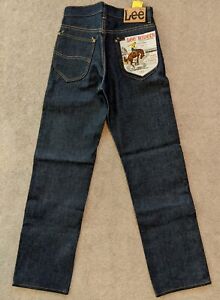 Vtg deadstock Lee riders 101z Sz 28 x 32 jeans Sanforized Union Made 60s nwt