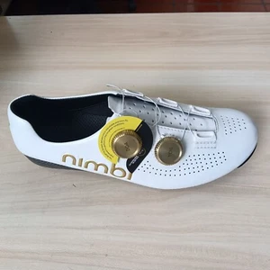 Nimbl Ultimate Men's Cycling Road Shoe-White/Gold,EU40/248mm (Right Side Only) - Picture 1 of 8