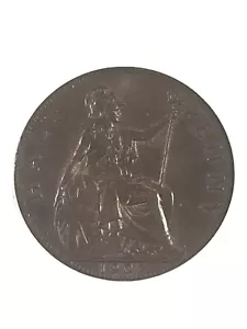 1902 Great Britain Half Penny Graded MS 63 BN by ANACS - Picture 1 of 5