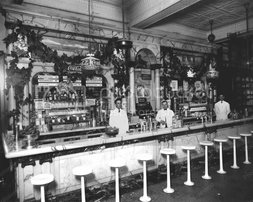 Coca-Cola Trenton NJ Soda Fountain Classic 8 by 10 Reprint Photograph - Image 1 of 1