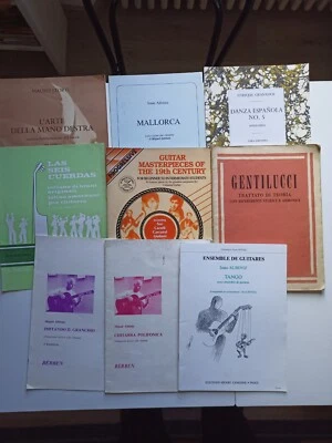 9 Libri Brani Studi Esercizi Per Chitarra Classica - Immagine 1 di 3