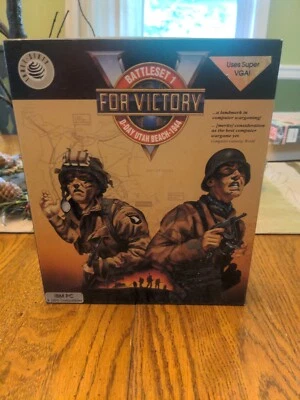 Battleset 1 For Victory D-Day Utah Beach 1944 PC Game 3.5 Disk IBM Three-Sixty - Image 1 of 4