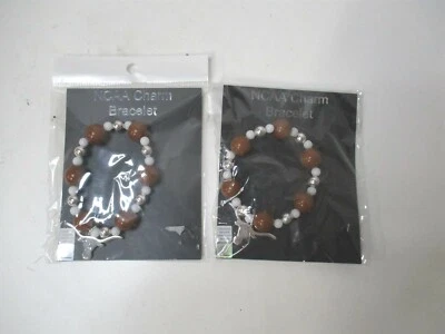 NCAA Texas Longhorns Elastic Charm Bracelet - Lot of 2 - Image 1 of 3