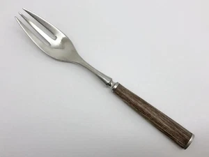 Dansk Stainless Steel WOOD ACCENT 7-7/8" Dinner Fork (RF1039) - Picture 1 of 4
