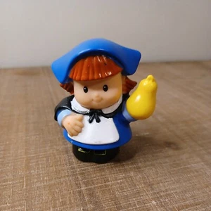 Fisher Price Little People Thanksgiving Autumn Harvest Pilgrim Girl w/Squash - Picture 1 of 6