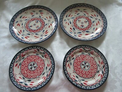 Temp-tations Fireworkfetti 8 cena y 6 platos rojo, blanco y azul Foto 1 de 4