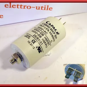 Condensatore 16 microfarad motore elettrico elettropompa - Motor capacitor 450V - Imagen 1 de 1