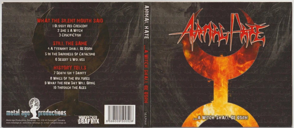 Animal Hate - ...A Witch Shall Be Born, Metal Age Productions | CD | SEHR GUT - Bild 1 von 1