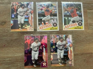 2020 Topps Chrome Jose Altuve refractor lot (5) Silver Pack MOJO Prism Pink 1985 - Picture 1 of 1